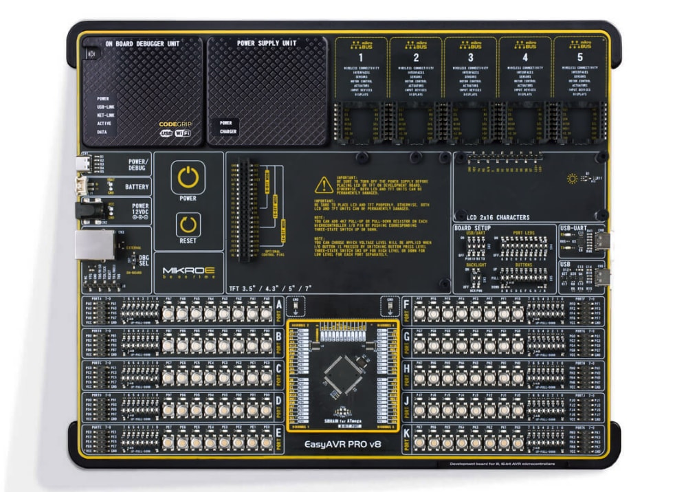 Mikroe EasyAVR PRO V8 Development Boards